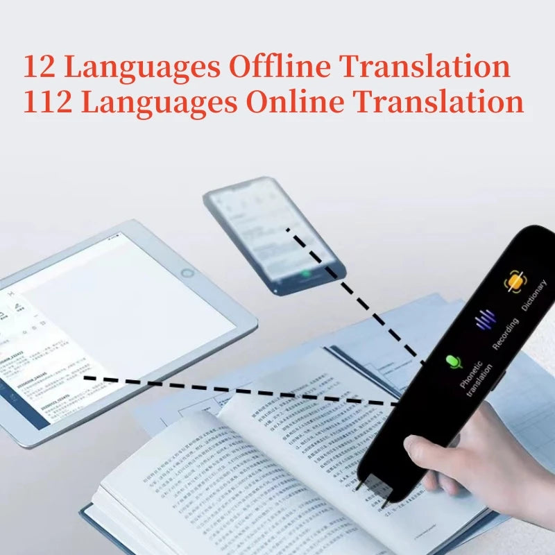 Penna Traduttrice Intelligente A6 – Scanner Digitale Portatile con Traduzione Offline