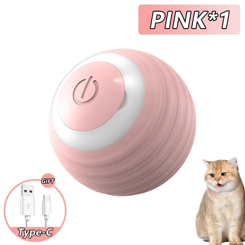 Pallina Interattiva Smart per Gatti – Gioco Automatico Rotante Magico Ricaricabile USB