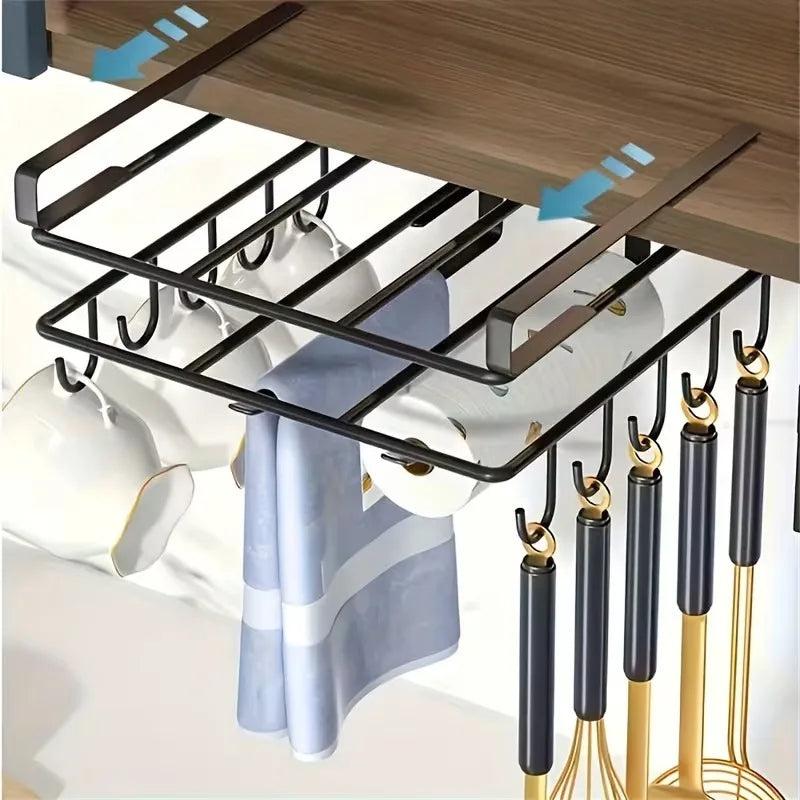 Organizer Dispensa Sotto Pensile - Supporto per Taglieri e Coperchi