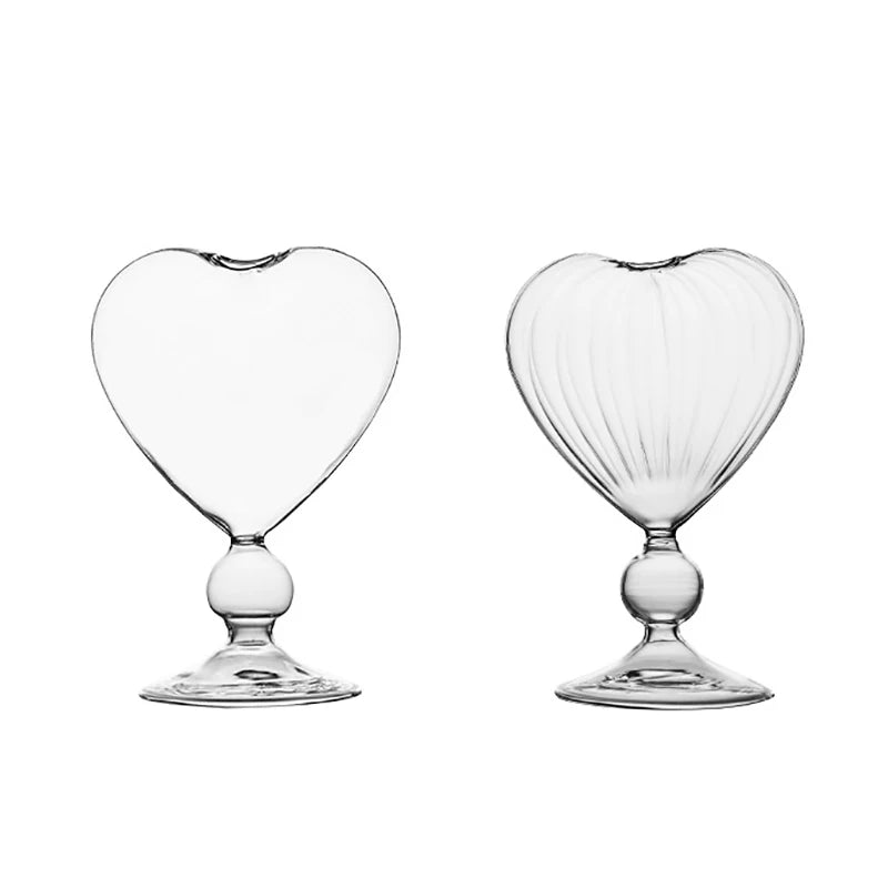 Bicchiere a Cuore in Vetro