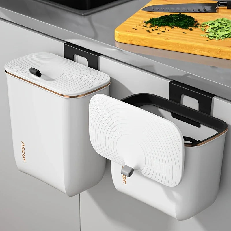Pattumiera Sospesa Design Elegante con Coperchio