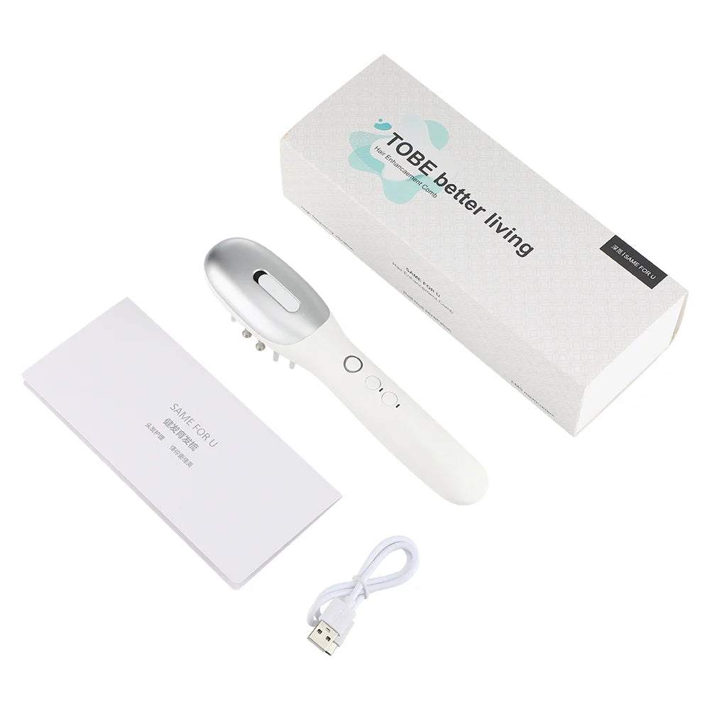 Pettine Massaggiatore Elettrico Smart – Spazzola Terapia Luce Rossa per Crescita Capelli e Anticaduta