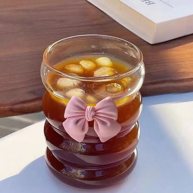 Bicchiere con Fiocco Rosa