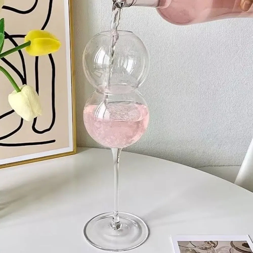 Calice Creativo in Vetro a Bolle