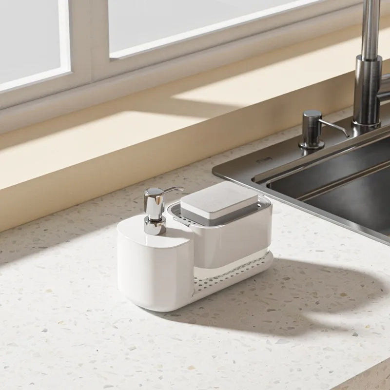 Organizer Lavello con Dispensatore di Sapone Grigio