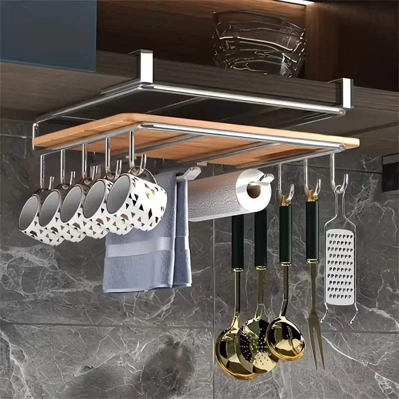 Organizer Dispensa Sotto Pensile - Supporto per Taglieri e Coperchi
