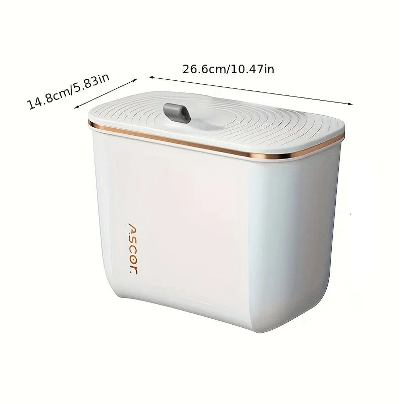 Pattumiera Sospesa Design Elegante con Coperchio