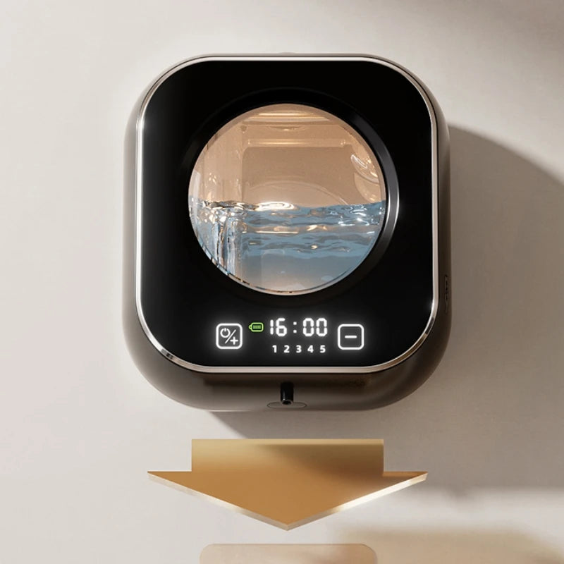 Dosatore Automatico di Sapone con Sensore e Display LED - Dispenser da Parete Ricaricabile per Bagno e Cucina