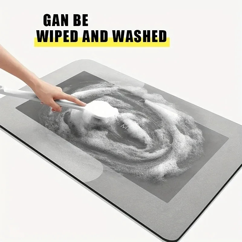 Tappeto Bagno Pietra Diatomite Assorbente