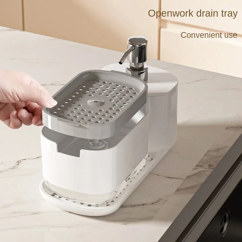 Organizer Lavello con Dispensatore di Sapone Grigio